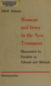 Front cover of Humor and irony in the New Testament by Jakob Jónsson.