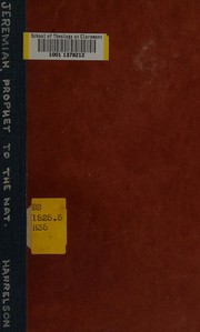 Cover of Jeremiah by Walter J. Harrelson