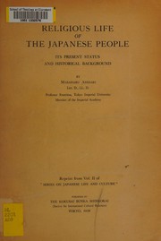 Cover of Religious life of the Japanese people by Anesaki, Masaharu