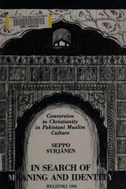 Front cover of In search of meaning and identity by Seppo Syrjänen