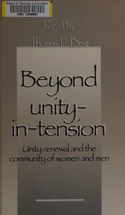 Cover of Beyond Unity-In-Tension by Thomas F. Best