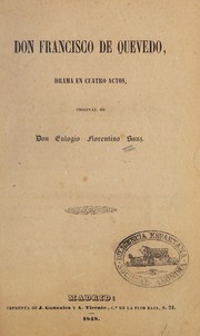 Front cover of Don Francisco de Quevedo by Eulogio Florentino Sanz