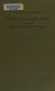 Cover of Platos dialektische Ethik und andere Studien zur platonischen Philosophie by Hans-Georg Gadamer