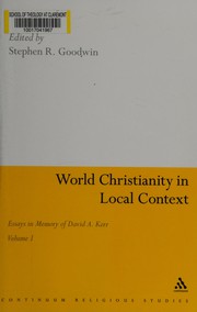 Front cover of World Christianity in local context by David A. Kerr
