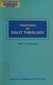 Front cover of Frontiers of Dalit theology by V. Devasahayam