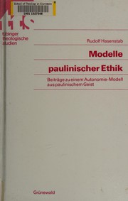 Cover of Modelle paulinischer Ethik by Rudolf Hasenstab