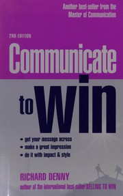 Cover of Communicate to Win by Richard Denny