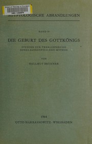 Cover of Die Geburt des Gottkönigs by Hellmut Brunner