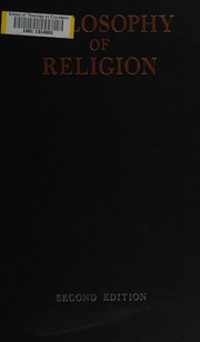 Cover of Philosophy of religion by George L. Abernethy