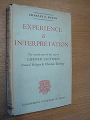 Front cover of Natural Religion and Christian Theology by Charles E. Raven