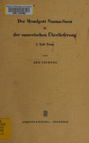 Front cover of Der Mondgott Nanna-Suen in der sumerischen Überlieferung by Åke W. Sjöberg