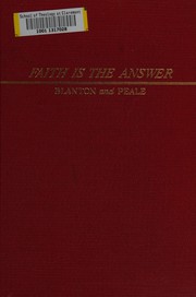 Cover of Faith is the answer by Smiley Blanton