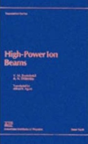 Cover of High-power ion beams by V. M. Bystrit͡skiĭ