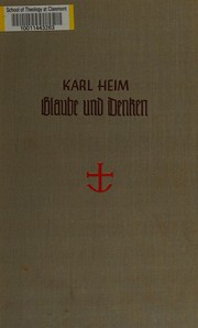 Cover of Glaube und Denken by Karl Heim