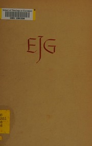 Front cover of A biography & bibliography of Edgar Johnson Goodspeed by James Harrel Cobb