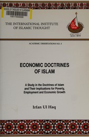 Front cover of Economic doctrines of Islam by Irfan ul Haq