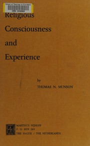 Cover of Religious consciousness and experience by Thomas N. Munson