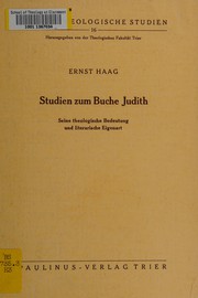 Cover of Studien zum Buche Judith by Ernst Haag