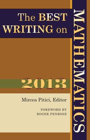 Front cover of The Best Writing on Mathematics 2013 by Mircea Pitici