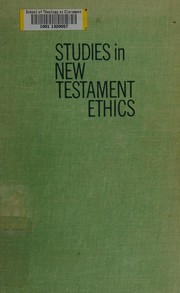 Cover of Studies in New Testament ethics by Lillie, William.
