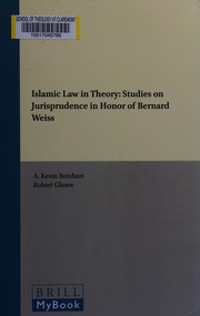 Cover of Islamic law in theory by A. Kevin Reinhart