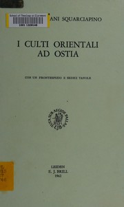 Front cover of I culti orientali ad Ostia by Maria Floriani Squarciapino