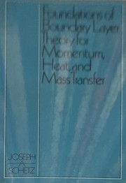 Front cover of Foundations of boundary layer theory for momentum, heat, and mass transfer by Joseph A. Schetz