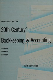 Front cover of 20th century bookkeeping and accounting by Paul Adolph Carlson