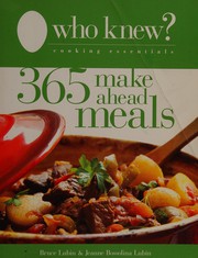 Cover of 365 make ahead meals by Bruce Lubin