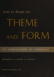 Cover of Theme and form by Monroe C Beardsley