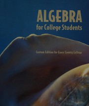 Cover of Algebra for college students by K. Elayn Martin-Gay