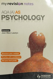 Front cover of AQA (A) AS psychology by Jean-Marc Lawton