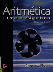 Front cover of Aritmetica y pre-algebra by Rosa Elena Ponce Vazquez