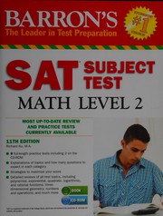 Cover of Barron's SAT subject test by Richard T. Ku