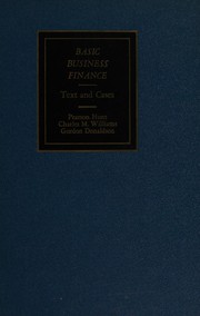 Front cover of Basic business finance by Pearson Hunt