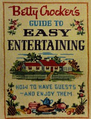 Front cover of Betty Crocker's guide to easy entertaining by Betty Crocker