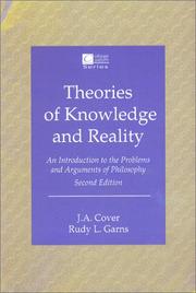 Front cover of Theories of Knowledge and Reality by J. A. Cover