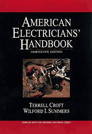 Cover of American electricians' handbook by Terrell Croft