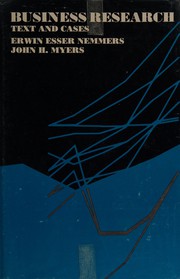 Cover of Business research by Erwin Esser Nemmers