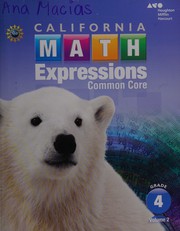 Front cover of California math expressions by Karen C. Fuson