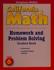 Cover of California math by Houghton Mifflin Company