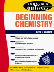 Front cover of Schaum's outline of theory and problemsof chemistry foundations by Goldberg, David E.