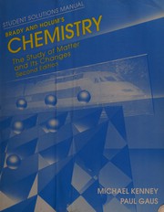 Front cover of Chemistry, the study of matter and its changes, James E. Brady, John R. Holum by Michael Kenney