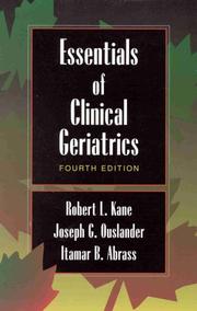 Front cover of Essentials of clinical geriatrics by Kane, Robert L.