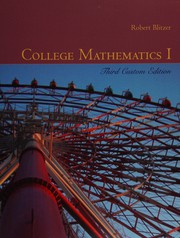 Cover of College mathematics I by Robert Blitzer