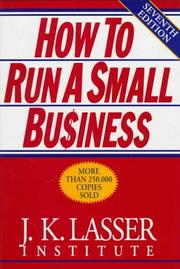 Cover of How to run a small business by J. K. Lasser