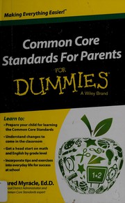 Cover of Common Core Standards for Parents for Dummies by Jared Myracle