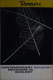 Cover of Contemporary readings in ecology by Arthur S. Boughey