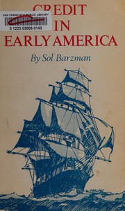 Front cover of Credit in early America by Sol Barzman