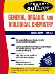 Cover of Schaum's outline of theory and problems of general, organic, and biological chemistry by George G. Odian
